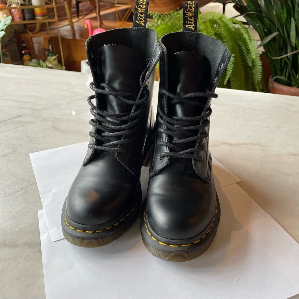 Dr. Martens Clemency Smooth Leather Heeled Boots